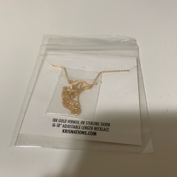 Gold tone kris nations moon necklace - Picture 2 of 2